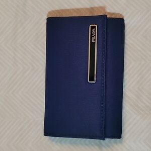 Prada Navy Blue Nylon Keyholder Case Authentic